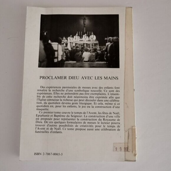 1981 Proclamer Dieu Avec Les Mains French Vintage Book Ex-Library Advent Xmas - Picture 4 of 10